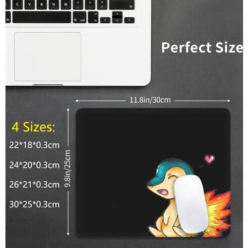 Cyndaquil 3 Mouse Pad 1765 Cyndaquil Pkmn Cutie Starter Favorite Green Flame Fire Fire Type