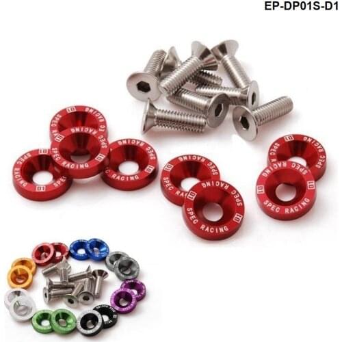 D1 Spec 8 Pcs/Bag Engine Bumpers Fender Washers Bolt Screw Fit For Honda Civic EK EP AP DC2 DC5 EP-DP01S-D1-ALBZ