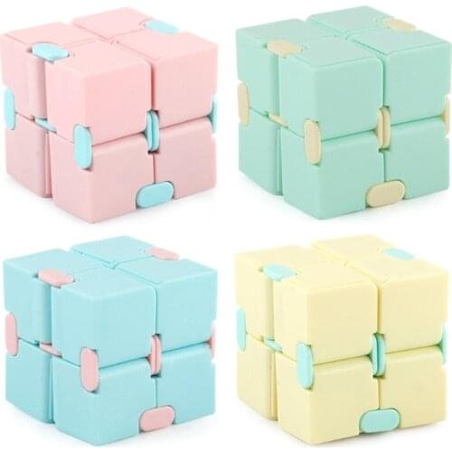 77HD 1Pc Children Adult Decompression Toy Infinity Cube Puzzle Toys Relieve Stress Funny Hand Game Maze Toy