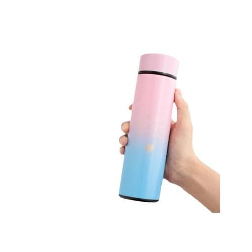 Thermos Cup gradient thermos cup female portable small student water cup simple wind warm Cup female cute girl