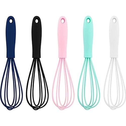 Kitchen Silicone Whisk Egg Beater 17cm Egg Mixer Kitchen Utensil Egg Tools Cooking Foamer Wisk Cook Blender