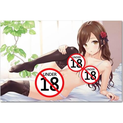 Wall Art Canvas Painting Lingerie Girl Pictures Adult Anime Posters and Prints For Living Room Modern Decorations