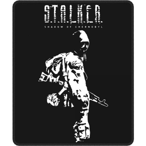 Stalker SOC White Shadow Of Chernobyl Novelty Mouse Pad with Locking Edge MousePad Rubber Gamer Computer Laptop Pad