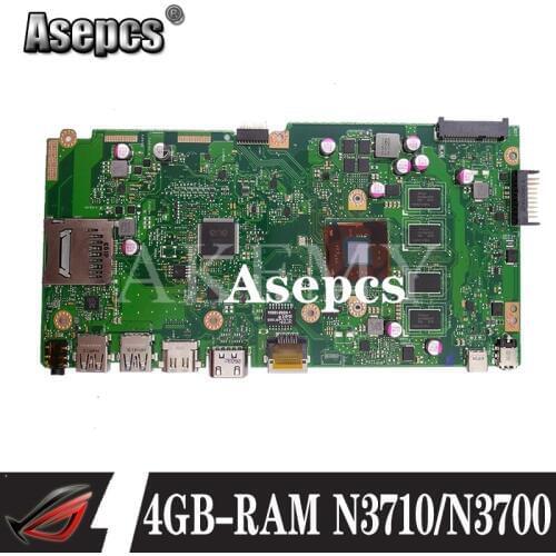 NEW!X540SA mainboard REV 2.0 For Asus X540 X540S X540SA X540SAA laptop motherboard Test ok 4GB-RAM N3710/N3700 CPU
