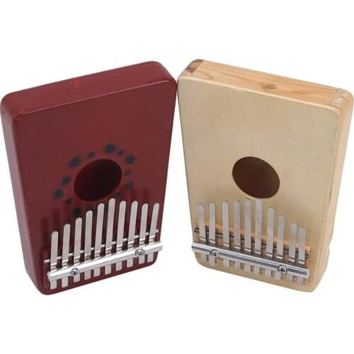 10 Key Single Board Mahogany Thumb Piano Mbira With Tone Sticker Toy Musical Instrument For Kids
