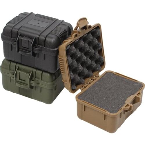 Plastic Toolbox Sealed Waterproof Equipment Box Shock-proof Instrument Case Safety Protective Tool Case Outdoor Portable Box