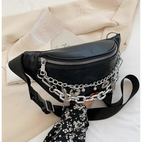 DORANMI Chain Strap Waist Bags For Women 2021 Luxury Brand Designed Fanny Pack Female Crossbody Waist Packs Nerka Bag SB401