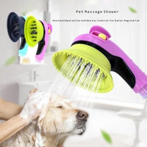 Pet Shower Dog Bath Brush Pet Shower Cat Dogs Massage Shower Nozzle Pets Baths Glove Brush Grooming And Care Accessories Comb