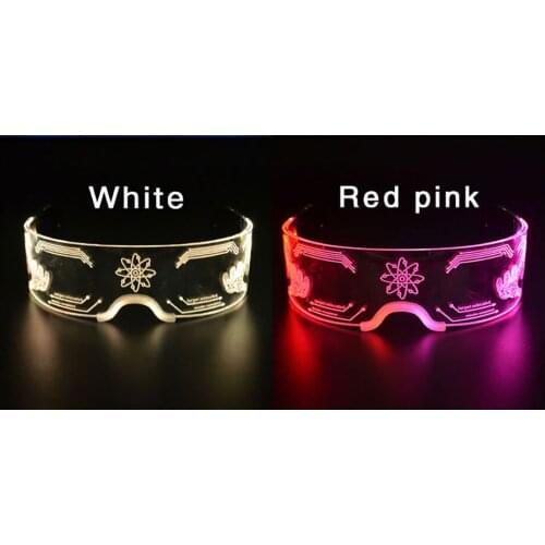 Led Luminous Sunglasses Bar Dance Party Party Party Bungee Christmas Atmosphere Acrylic Fashion Light Up Goggles