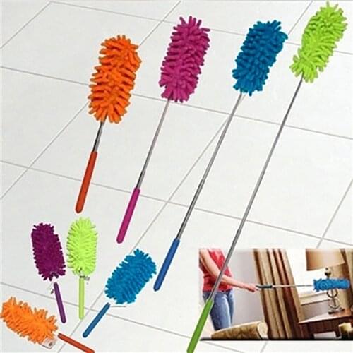 Telescopic Microfibre Duster Extendable Cleaning Home Car Cleaner Dust Handle Household Portable Dusting Brush Dust Mites Clean