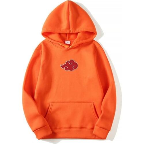 Sweatshirt Hoodies Japanese Anim Akatsuki Cloud Symbol Pullover Hoodie Men Streetwear Men Akatsuki Cloud Symbols Print Oversized