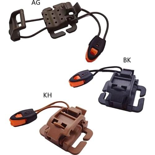 Outdoor Backpack Clip with Whistle Elastic Rope Multi-functionall Bag Accessories for Fix Flashlights Kettles