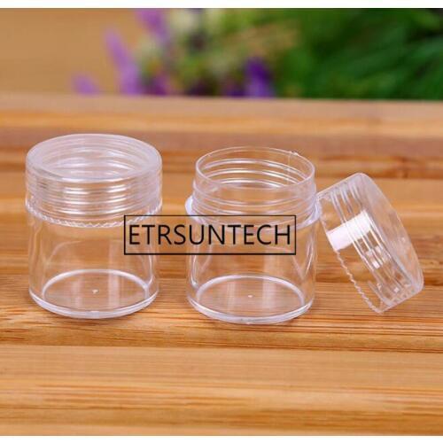 1000pcs 6g Transparent Plastic Cream Bottle Makeup Cosmetic Organizer Jewelry Sample Travel Portable Trial Pack Box