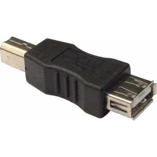 2pcs/lot USB 2.0 Standard A Female Socket to B Type Male Plug Printer Cable Extension