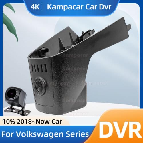 Kampacar VW21-D DashCam For Volkswagen VW Touareg CR Tuareg FL V8 TDI 3.0TSI R-Line 2018 To 2021 Dual Lens Full HD 1080P Car Dvr