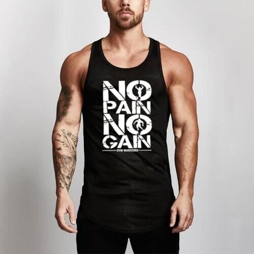 Brand Gym Clothing Fitness Men Tank Top Quick Dry Mesh Mens Bodybuilding Stringers Tanktop Workout Singlet Sleeveless Shirt