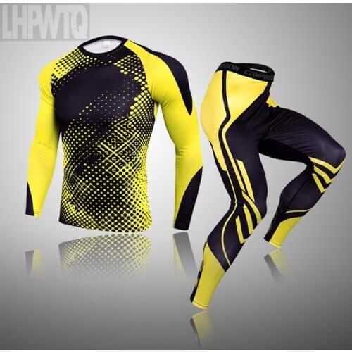 Brand Mens Compression Skin Thermal Underwear Mens Sports Basic Hot Long Underwear Set Tights Underwear Warm underpants XXXL