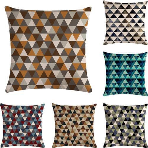 Mirror Pattern Geometry Cushion Cover Home Car decorative throw pillows New Arrival Funda Cojines wave coussin custom Almofad
