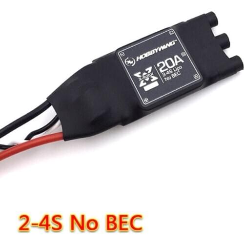 HOBBYWING XROTOR 20A OPTO Brushless ESC No BEC 3-4S for RC MultiRotor FPV Racing Drones QAV250 F330 F450 DIY Parts
