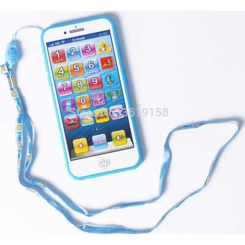 Russian Language Learning Phone Toy for Baby Learning Digital Letters Early Educational Musical Mobile Phone Childrens Toys