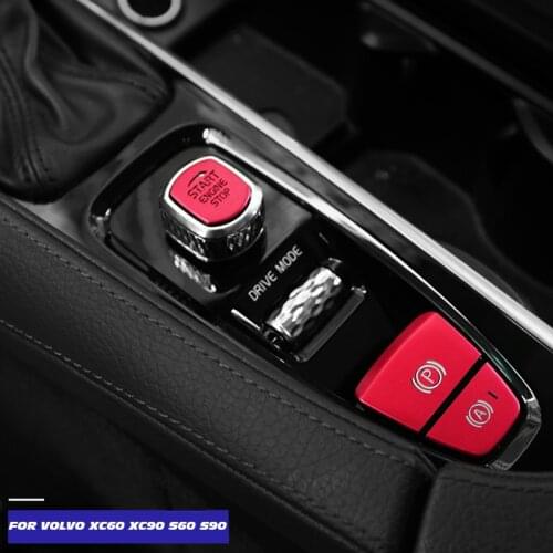 START ENGINE STOP Button Sequin Decoration Cover Trim Car Styling For Volvo XC60 S60 XC90 S90 V90 Aluminum Alloy Accessories