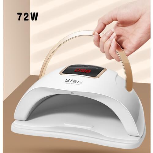 72W Nail Lamp Manicure UV LED Nail Dryer For Curing All Gels Ice Lamp For Professional Nail Art DIY Design Tools dfdf