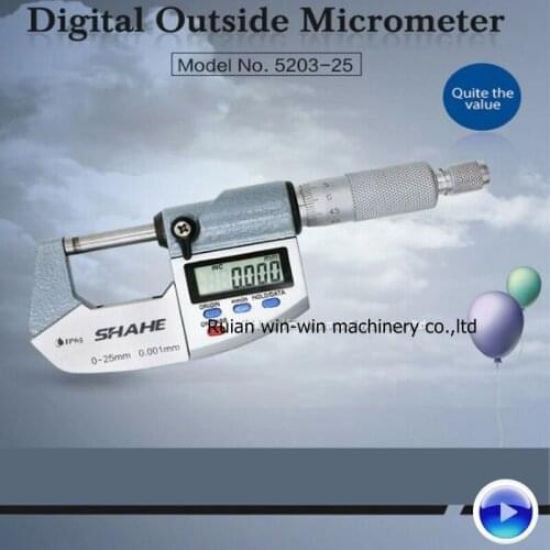 SHAHE 5203-25 0-25mm 0.001mm micrometer
