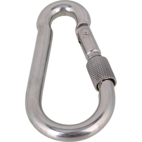 Multifunctional 304 Stainless Steel M10x100 Screw Carabiner Link Lock Ring Hook