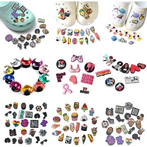 10pcs Fashion Sweet Style Shoe Charms Accessories Cute Girl Series PVC Shoe Decoration for Kids Party X-mas Gift Bag Shoes Decor