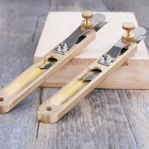 Stainless Steel Leather Leads Cutting Knife Positioning Cutter DIY Handmade Fabrics Knife Leather straps Carving Trimmer