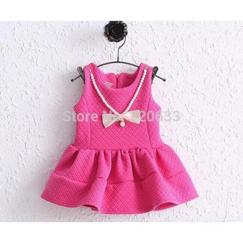 Baby girl dress,New 2016,girls dress,kids clothes,children girls bowknot princess dress,baby girl clothes