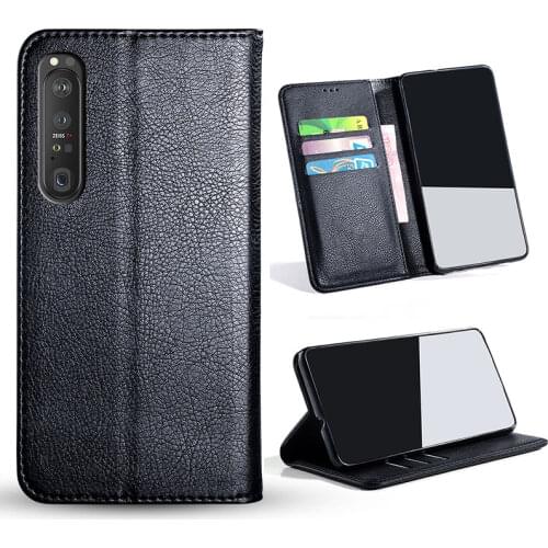 Luxury Leather Case For Sony Xperia 1 III ii PU Leather Case for Sony Xperia 1 III with inside No Magnet