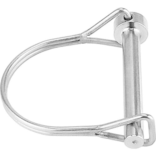 Silver 6.3x50mm Spring Locking Pin Quick Release for Truck Yacht Hardware