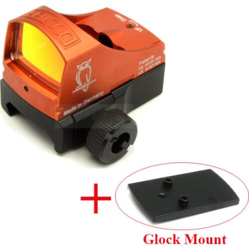 Tactical Docter Optic Sight Compact Docter Red Dot 3 MOA Scope Auto Brightness with Picatinny Rail Mount and GLOCK Mount