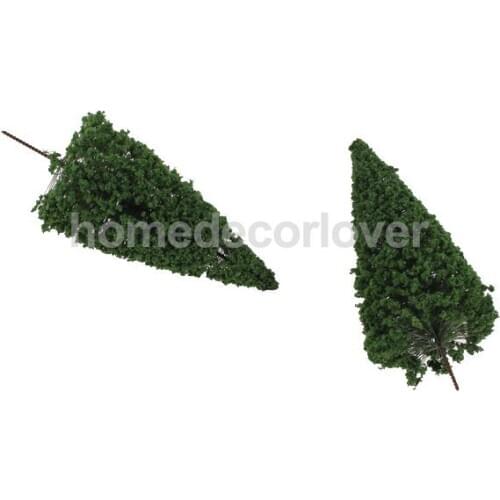10PCS 1:75 HO Scale Green Scenery Landscape Model Cedar Trees 12cm Solid durable