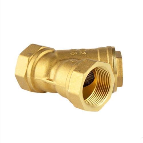 2 pieces DN15 DN20 DN25 Female Thread Y Shaped Brass Strainer Filter Valve Connector for Water Oil Separation