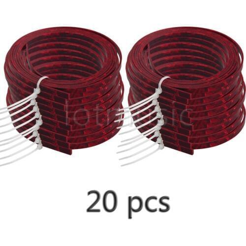 20pcs Celluloid Acoustic Guitar Binding Purfling Strip 1650 x 5mm x 1.5mm Red Pearl