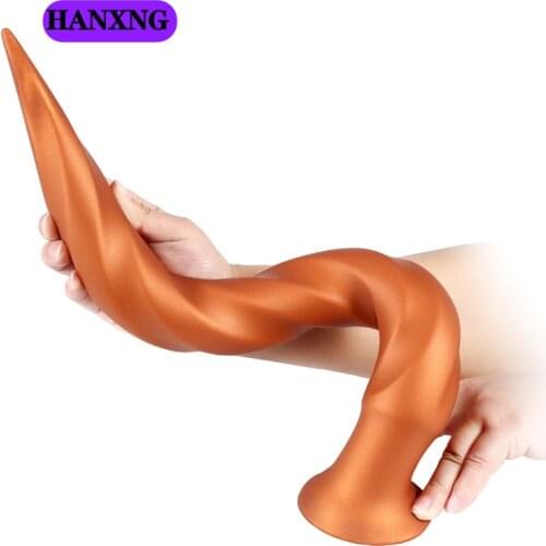 50cm Super Long Anal Dildo Soft Thread Whip Stimulate Orgasm Dildos For Women Men Butt Plug Suction Cup Dick Anal Toys Massager