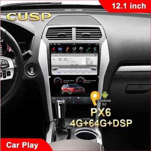 CUSP Tesla 12.1 inch For ford Explorer Android multimedia Car Radio For ford Explorer 2011-2019 GPS Navigation Stereo autoradio
