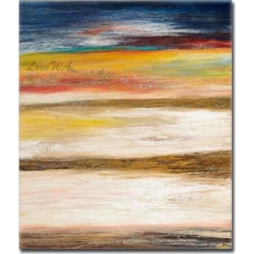 Large Abstract Colorful Acrylic Painting 100% Hand-painted Oil Painting Home Decoration Pieces Artwork Canvas Wall Art Unframed