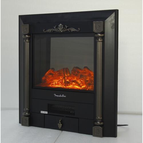 Fireplace burner electric fireplace firebox warm air blower remote controlled artificial optical flame European Classic style