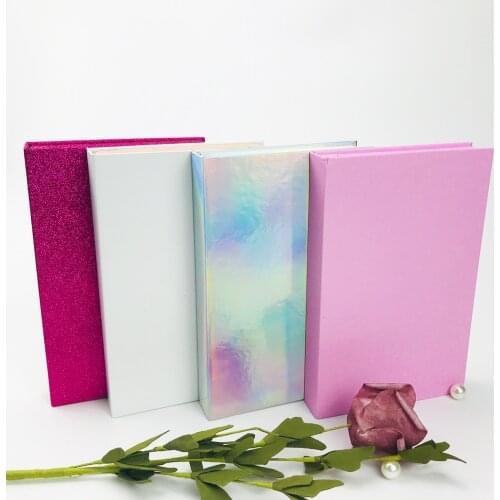 FOXYFOX Wholesale 4Pairs Magnetic Flip Eyelash Packaging Box With Tray Custom Lash Box Print Logo On Box