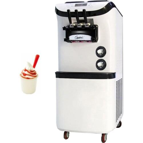 Commercial Ice Cream Maker Stainless Steel Soft Ice Cream Machine Vertical Yogurt Ice Cream Machine 110V 220V