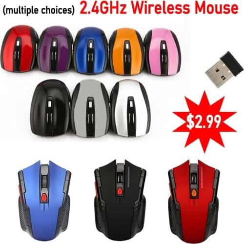 2020 2.4GHz Wireless Mice With USB Receiver Gamer 1000dpi-1200dpi-1600dpi Mouse For Computer PC Laptop Dropshipping