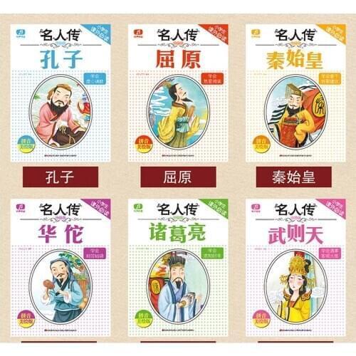 Legend of Chinese heroes short true stories wiht pinyin wuzetian kongzi quyuan zhugeliang libai yuefei xubeihong huotuo