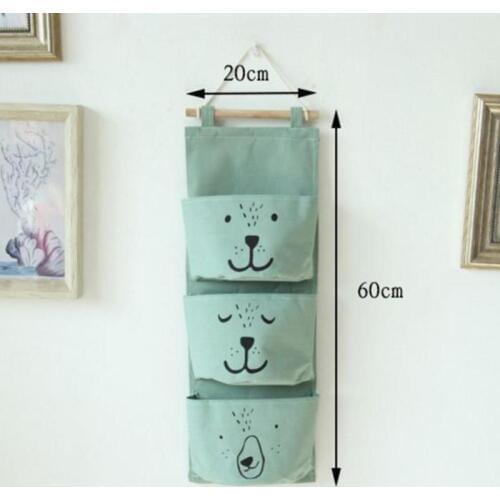 2019 Cartoon Wall Hanging Storage Bags Organizer Closet Kids Children Room Shelves Organizer Door Pouch for Toys Books Sundries