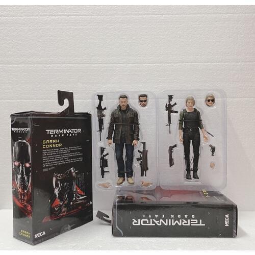 NECA Terminator Figure T-800 Figure Dark Fate Sarah Connor Action Figures Collectible Model Toy Gift