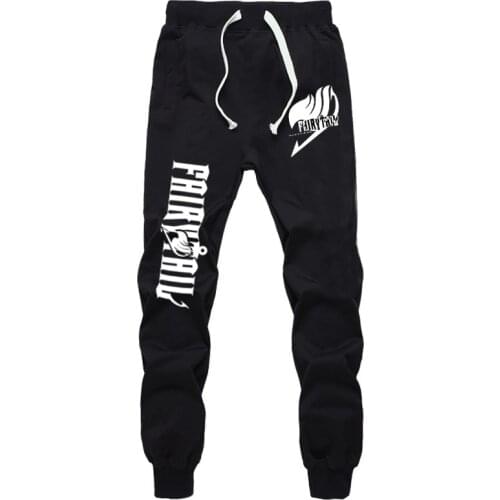 New Fashion Anime FAIRY TAIL Sports Sweat Breathable Pants Students Men Women Print Cotton Straight Pants Jogging Long Pants