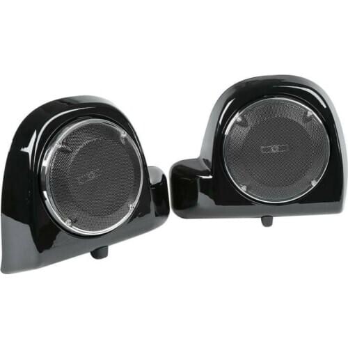 Motorcycle 6.5" Speaker Pod Box Grills Lower Vented Fairing For Harley Touring 2014-2020 Road King Glide Ultra-Classic FLHT FLHX