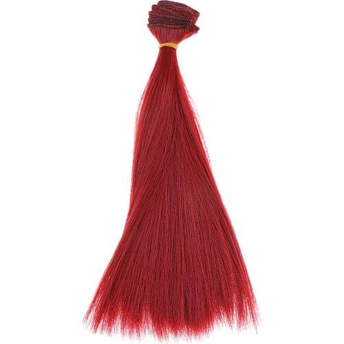 2x25x100cm DIY Straight Hair Wig for 1/3 1/4 1/6 BJD Doll Hairpiece Pattern 6